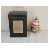 Christopher Radko Roly Poly Santa Glass Ornament