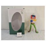 De Carlini Italian Clown Glass Ornament