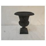 9" Antique Cast Iron Urn Planter