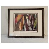 Framed Fishing Lure Photograph