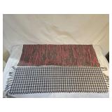 Colonial American Hand Woven Wool Table Runners