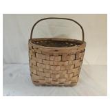 Antique Hand Woven Wood Splint Basket