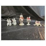 Vintage Germany and Japan Snowman Figures