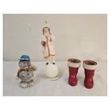 Vintage Paper Mache Christmas Decorations
