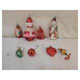 Vintage Glass Christmas Tree Ornaments