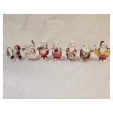 7 Vintage 1950s Japan Paper Mache Elf Musicians