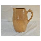 Antique Vintage Yellow Ware Pottery Pitcher
