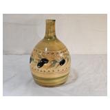 Hand Painted Stoneware Pottery Vase