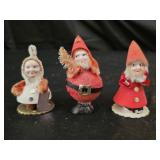 Vintage Japan Celluloid Mica Santa