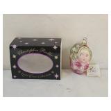 Christopher Radko Bordeaux Girl Glass Ornament