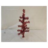 Vintage Red Tinsel/Aluminum Christmas Tree