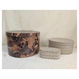Vintage Decorative Hat and Band Boxes