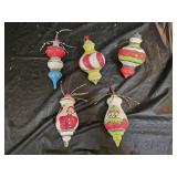 5 Nancy Kallie Hand Crafted Porcelain Ornaments