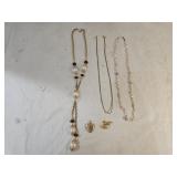Napier Brooch, Locket, Pearl & Fashion Necklaces