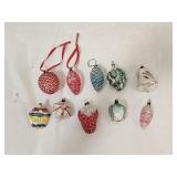 10 Vintage Glass Christmas Ornaments