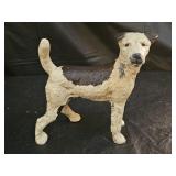Antique Composite Fox Terrier Dog Door Stop