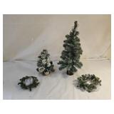 Vinatge Bottle Brush & Pine Style Christmas Trees