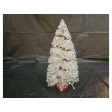 Vintage Tabletop Bottle Brush Christmas Tree