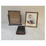 Antique Swivel and Metal Frames, Antique Bible