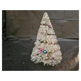 Vintage Tabletop Bottle Brush Christmas Tree