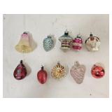 10 Vintage Glass Christmas Ornaments