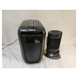 Fellowes Paper Shredder, Honeywell Heater