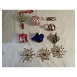 10 Vintage Glass Christmas Ornaments