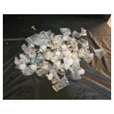 Assortment of Brass and White Knobs
