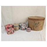 6 Vintage Shabby Chic Decorative Boxes