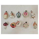 10 Vintage Glass Christmas Ornaments