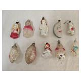 10 Vintage Glass Christmas Ornaments