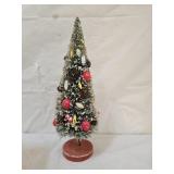 12" Vtg Holt Howard Bottle Brush Christmas Tree