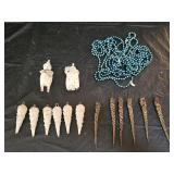 Vintage Christmas Ornaments and Garland