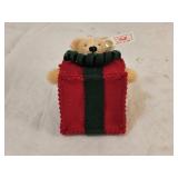Steiff "All Wrapped Up" Mohair Christmas Ornament