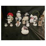 16 Snowman Ornaments and Figurines