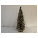 Vintage Gold Glitter Bottle Brush Christmas Tree