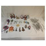 Vintage Tin, Pewter and Metal Ornaments