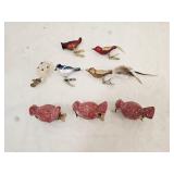 Old World Christmas and Vintage Clip Ornaments