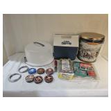 Cooler, Cake Taker, Steel Wool, Shoe Polish