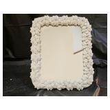 Antique Vintage Syroco Wood Floral Vanity Mirror
