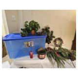 Tote of Christmas Decor