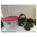 Christmas Decor and Wreaths, Tote