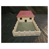 Antique Tramp Art Cigar Box Barn