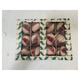 12 Vintage Japan Honeycomb Ornaments