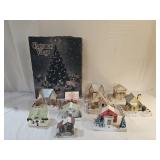 10 Vintage Christmas Village Snow Houses