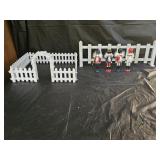 4 Mini Christmas Soldier Nutcrackers, Picket Fence