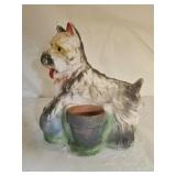 Vintage Terrier Dog Chalkware Carnival Prize