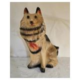 Vintage Collie Dog Chalkware Carnival Prize