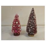 Vintage Pink and Purple Mini Bottle Brush Trees