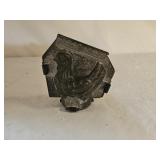 Antique Metal Chicken Shaped Chocolate Mold